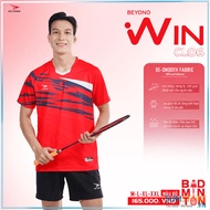 Áo Cầu Lông Thể Thao Nam Nữ Beyono Win CL06 Màu Đỏ (Chỉ Áo )