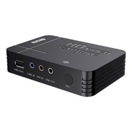 Ezcap HDMI AV การ์ดจับภาพวิดีโอกล่องบันทึกเกมไปยังแฟลชไดรฟ์ USB U Disk ไม่จําเป็นต้อง PC 4K 60 อินพุ