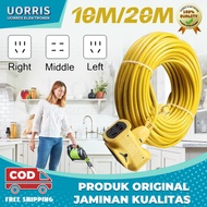 Soket Kabel Ekstensi Pengisi Extension Cord Cable Extra-Long Plug-In Strip 10/20 Meters Pengisi Daya Mesin Pemotong Rumput Penyedot Debu Mobil Listrik Extension Wire