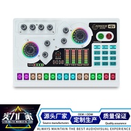 48V Live Sound Card Equipment English Version Recording Singing Mobile Phone Bluetooth Computer Soun