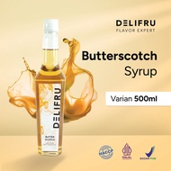 Butterscotch Syrup Delifru 500 ml - Sirup Butterscotch Premium
