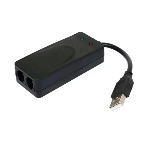 USB Fax Modem Dual Port USB2.0 56K V.92 V.90 External Modem Driver For Win 7 8 10 XP Receive Send Fa