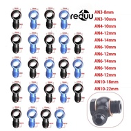 Aluminum An Banjo Adaptor Bolt AN3 AN4 AN6 AN8 AN10 To 12mm 14mm 16mm Brake Fitting Blue Black