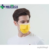 【Local Supply】Medtecs Yellow N88 Surgical Face Mask 3Ply Fda Approved Astm Level 1 Type Iir