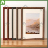 KTT Wooden Photo Frame 4R 5R 6R 8R A3 A4 Poster Frame Puzzle Photo Wall Hanging Frame Customizable A