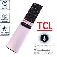 Điều khiển tivi TCL có giọng nói blutooth hàng chính hãng remote tcl thông minh loại ngắn vỏ nhôm mớ