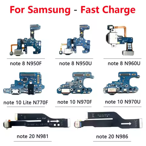 New USB Charger Port Dock Connector Flex Cable For Samsung Note 8 9 10 Lite Plus 20 Ultra Charging B