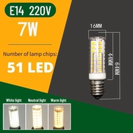 【 E14 E12】หลอดไฟขนาดเล็ก AC 220V 3W/5W/7W/9W หลอดไฟเครื่องดูดควันช่วงหลอดไฟ Led หลอดไฟตู้เย็นดวงไฟขน