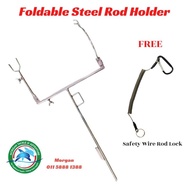 pancang lipat steel / Assembly Steel Rod Holder / Steel Pancang Pancing Kolam Gabungan Pancang Lipat