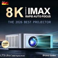 Fintex Max Projector LT5 Ultra Full UHD 8k 1500ANSI Auto Focus & Keystone Screen Mirroring Dolby Aud