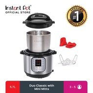 【hot sale】 Instant Pot Duo Classic 7-in-1 Multi-Use Programmable Pressure Cooker (6Qt) with Silicone Mini Mitts