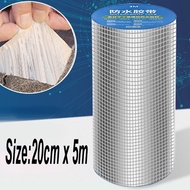 Aluminum Foil Tape, Butyl Waterproof Tape, Super Fix Repair Wall Crack Easy to use （20CM x 5M）