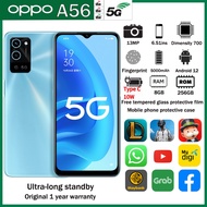 oppo A56 Real 5G Work Smartphone RAM 8GB + ROM 256GB 6.52 inch 5000mAh Android 12 1year warranty