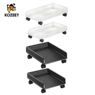 KOZEEY Rolling Storage Basket Heave Duty Organization Bathroom Organizer Detergent Storage Rack Unde