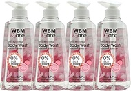 WBM Care Body Wash, For All the Skin Types, Formulated with Rose &amp; Pearl, Deep Moisturizing with Himalayan Pink Salt, Shower Gel, 17.5 Oz - Pack of 4