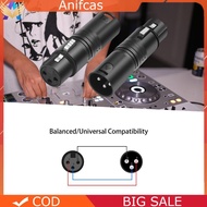 DMX512 Compatible XLR Gender Changer Professional Audio & DMX512 XLR Adapter for Studio & Stage Equi