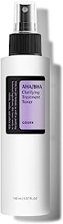 COSRX AHA/BHA Treatment Toner 5.07 fl.oz/ 150ml, Facial Exfoliating Spray for Whiteheads, Pores, &amp; Uneven Skin, Korean Toner, Not Tested on Animals, No Parabens, No Sulfates, Korean Skincare