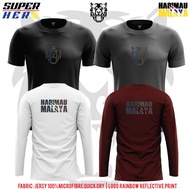 Tshirt Harimau Malaya | Harimau Malaya jersey | Microfiber quick-dry | Reflective rainbow