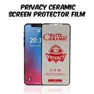 Samsung A22/A23 4G/5G/A52/A53/5G/A33 5G/A51/A13/A14/A32 5G Privacy Matte Ceramic Screen Protector