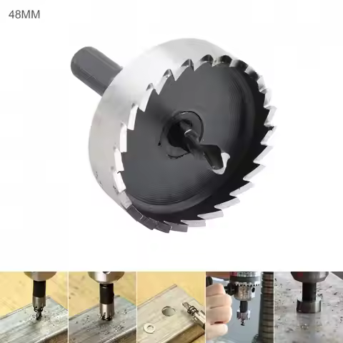 40mm / 48mm HSS Hole Saw Cutter Drill Bits for Pistol / Bench / Magnetic / Air Gun Drills