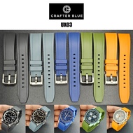 Crafter Blue Watch Straps UX03 Universal Rubber Strap 20 22mm