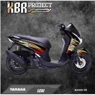 Lexi 125 IP graphic Striping sticker CODE.01