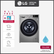 [Bulky] LG FV1408H4V 8kg Washer + 6kg Dryer AI DD™ Front Load Combo in Stainless Silver + Free 5 boxes of Fiji Power Laundry Detergent Sheet + Free Delivery + Free Installation + Free Disposal [Deliver From 1 Mar]