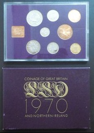 GREAT BRITAIN / NORTHERN IRELAND 英國 / 北愛爾蘭 精鑄 套裝硬幣 - 1970 (UNC)