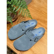 Authentic Birkenstock Boston Soft Footbed Suede Leather Clog – Sandal / Mules | Adjustable Buckle | 