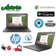 ( HP Touchscreen Chromebook Google Play Store  ) Chromebook 11 G6 / 4GB RAM DDR4, 16GB eMMc SSD / HD