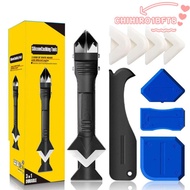 CHIHIRO1BFT8 Silicone Caulking Tool, Stainless Steel Silicone Grout Scraper Kit, sealant smooth remo