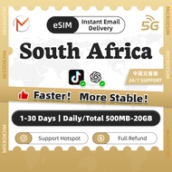 South Africa eSIM 1-30 Days Total & Daily 4G Unimited Data eSIM South Africa SIM Card eSIM send in 1