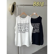 [CA Yanyan's Home] (Pre-Sale) -B818-Letter Printed Vest (3.21)