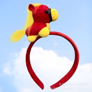 Year of the Horse Zodiac Headwear Super Cute Pony Doll Headband for Adults and Children New Year Act