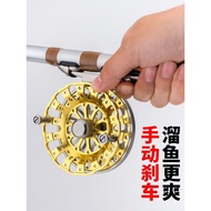 T Tambo Unloaded Front Reel Fly Fishing Reel Fly Reel Sea Raft Fishing Reel Brakeless Hand Dial Reel