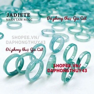 Super beautiful blue jade stone ring size 15-18mm Svip new jade ring