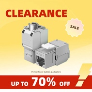 Clearance_CAT6A CAT7 RJ45 Keystone Shielded Slot FTP Zinc Alloy Module Connector Network Insert Tool