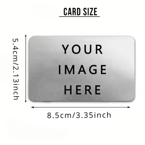 Customized Photo Wallet Card Text VIP Metal Card Personalized Aluminum Sheet Thin Design Picture Bus