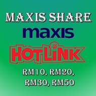 RM10 - RM50 MAXIS SHARE TOPUP RELOAD EXPRESS