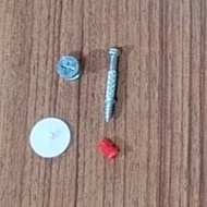 FURNITURE NUT " PINEAPPLE SCREW" FURNITURE NUT SET 4 PCS BOLT NUT SCREW BOLT