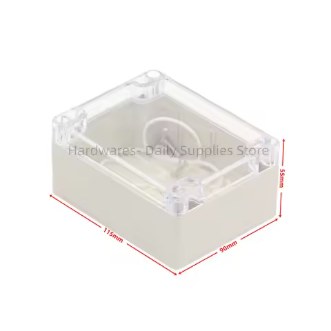 1pc 115x90x55mm Waterproof Plastic Enclosure Case Clear Cover DIY Electronic Project Box 115mmx90mmx