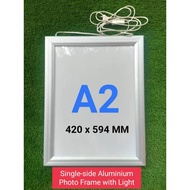SINGLE-SIDE ALUMINIUM PHOTO FRAME WITH LIGHT A2
