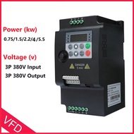 0.75KW 1.5KW 2.2KW 4KW 5.5KW VFD 3 Phase 380V Input and Output Frequency Converter Adjustable Speed 