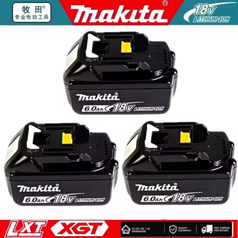 100% Genuine Makita 18V Battery BL1840 BL1830B BL1850B BL1850 BL1860 BL1815 Replacement Lithium Batt