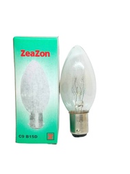 1หลอด หลอดจำปา ขั้วเขี้ยว b15 สีใสและแดง 10w หลอดไฟศาลเจ้า