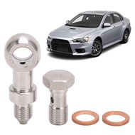 Banjo Bolt Kit M10x1.0 Stainless Steel Oil Resistant Hose Barb Washer for Turbo Feed 1.5mm Restricto