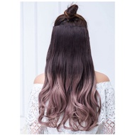 Women's clip-in wig with color combination J19 omber half-clip hair, U-clip wig, U-clip wig, U-clip 