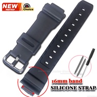 16mm Convex Silicone Strap for Casio Watch Band for DW-9052/9051/9050/004C Rubber Bracelet Women Men
