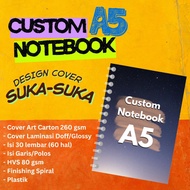 Custom A5 size Notebook