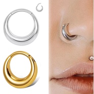 Oval G23 Titanium Piercing Nose Ring Earrings 316 Seamless Nose Ring Earrings Body Piercing Jewelry 